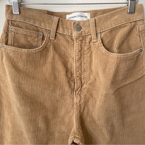 Aritzia Denim Forum The Joni High Rise Loose corduroy pants in tan 27 - Picture 7 of 9